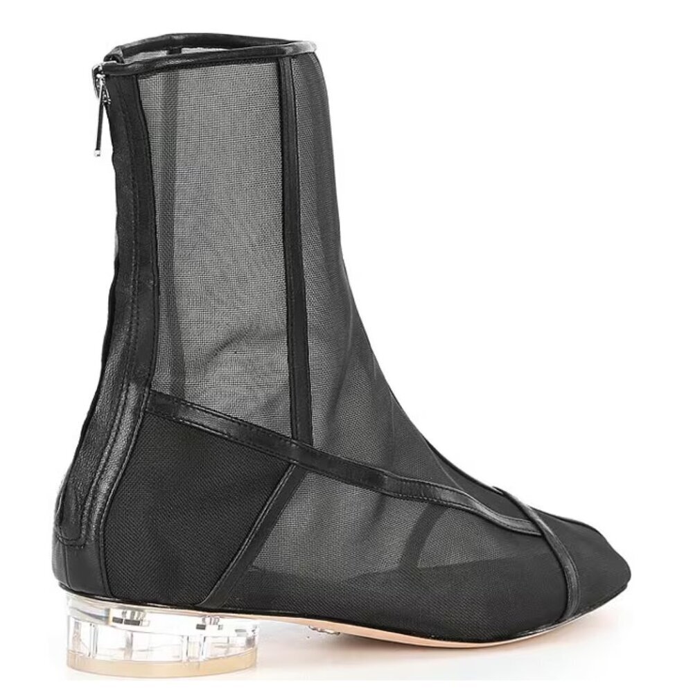 NEW Antonio Melani x Elizabeth Damrich Femme Cage Mesh Dress Booties in Black - Picture 2 of 6